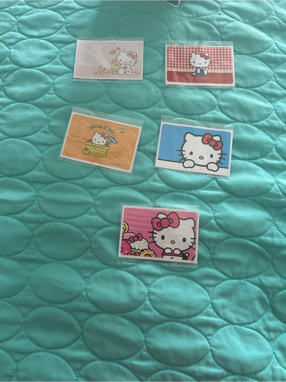 Hello Kitty Multi-Color Decorative Cards - Pink, Blue, Orange, Red, White